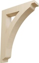 Ekena Millwork BKTW01X07X10THRW-CASE-2 Medium Thorton Wood Wood Brackets, 1 3/4"W x 7 1/2"D x 10 1/2"H (2-Pack), Rubberwood