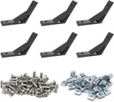 6Pcs 1010 120 Degree Angle Bracket 1" x 1" 10 Series Aluminum Extrusion 60deg Joint Connector Brace for Slot 60° Corner Joiner 120deg 1020 1 Inch Extruded Aluminium Profile