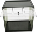 Zerodeko Double Layer Bread Box with Clear Window Lightweight Bread Storage Organizer for Kitchen Countertop Airtight Maintain Freshness and Pastries