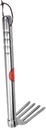 HANABASS Heavy Duty Garden Rake Paving Weeding Tool Tiller for Gardening Hand Rake for Pet Excrement