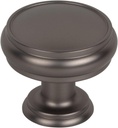 Top Knobs TK832 Serene 1-3/8 Inch Mushroom Cabinet Knob - Ash Gray
