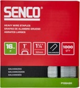 SENCO P15BABR 1-1/4" 16 Gauge 1" Crown Heavy Wire Staples, Galvanized Finish 1,000 Count Pack