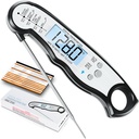 Digital Meat Thermometer, Waterproof Instant Read Food Thermometer for Cooking and Grilling. Kitchen Gadgets, Accessories with Backlight & Calibration for Candy, BBQ Grill, Liquids, Beef, Turkey