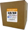 Premium Ground Walnut Shells Grit Size 18/40-15 lbs/6.8 kg - Medium to Fine Grit Walnut Shells for Tumbling, Blasting or Vibratory Use