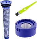 Replacement Filter for Dyson V7 V8 Animal Absolute Motorhead Carbon Fiber V8+ V7 Absolute V7 Animal Pro Plus Vacuum 1 Pre Filters & 1 Post Filters for Dyson V8 Compare to Part # 965661-01 & 967478-01