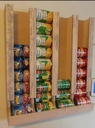 4 Row 32 Can Food Rack