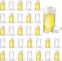 Cowboy Boot Shot Glasses,Sake Sets 30 Pcs 1 Oz Mini Plastic Boot Shot Glass, Reusable Plastic Boot Cups for Cowboy Cowgirl Western Theme Party Supplies Bachelorette Birthday Party Favors(Clear)
