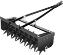 32-Inch Tow Behind Lawn & Garden Spiker Aerator, Tow Behind Spike Aerator with Galvanized Steel Spike Tines, Tow Behind Lawn Aerator for Aerating Lawn, Lawn Aerator for Lawn Yard Garden Farm