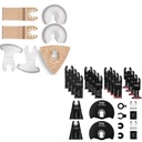 Ohuhu 7PCS Universal Grit Multitool Saw Blades Set+ Ohuhu 26 PCS Oscillating Tool Blades