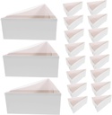 50sets Triangle Cake Slices Box Pizza Packaging Cake Containers Cupcake Boxes Quality Material