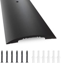 NeatiEase Heavy Duty Door Thresholds for Exterior Doors Interior Doors, 36 Inch Aluminum Thresholds for Doorways, Metal Threshold Transition Strip 4" Wide 1/2" High (Black)