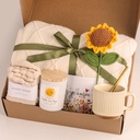 Sending Sunshine Sunflower, Thinking of You Care Package Unique Gift Baskets for Women, Best Friend Birthday and Get Well Soon