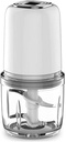 Electric Mini Food Chopper 500ML Portable Waterproof Garlic Press Chopper with USB Charging Powerful Small Food Processor Garlic Masher/Blender for Pepper Meat Chili Vegetable Nuts