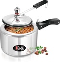 Milton Pressure Cooker 3L (12 Cups, 3 quart), Stainless Steel Mini Steam Cooker with Safety Valve, Induction friendly, Inner Lid with Silicone Gasket, Food Safe, Dishwasher Safe, Canning Vegetables