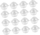 Owl Design Plastic Cake Boxes Single Cupcake Boxes Disposable Containers for Sushi Biscuits Fruit Party Homemade Desserts