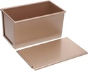 STOBAZA Aluminum Alloy Baking Tray Non-stick Toast Box Bread Loaf Pan Lid Easy Clean Baking Mold Kitchen Tool