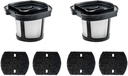2579 Vacuum Replacement Filters Compatible with Bissell Pet Hair Eraser 2390A 2389 & AutoMate 2284W Lithium Ion Cordless Hand Vacuum,Compare to Part # 1614212, 1614203 & 1614204
