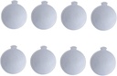 HEALLILY 100Pcs Disposable Silver Round Cardboard Cake Bases for Mousse Cupcakes and Mini Pastries Eco-friendly Recyclable Cake Display Trays Suitable for Parties Weddings and Bakery Serving