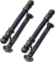 Pristine 7 Inch Cast Iron Barn Door Handle (Gold) - 2 Pack