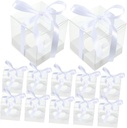 MERRYHAPY Plastic Cake Boxes with Lids Window Reusable Containers for Mousse Cupcakes Portable Dessert Boxes