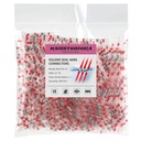 haisstronica 500PCS Solder Seal Wire Connectors,Waterproof Heat Shrink Butt Connectors Terminals for Watercraft,Electrical,Electronics AWG 22-18 Red