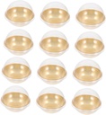 50pcs Individual Cupcake Containers Small Dome Boxes for Moon Cake Storage