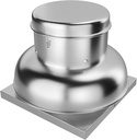 PioneerWorks 2400 CFM Upblast Roof Exhaust Fan, High-Speed Direct Drive, Upgraded Motor, 27.36" Fan Base for Restaurants, Factories, and Warehouses - Silent Operation & Weather-Resistant Design