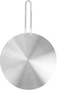 Heat Sink, Stainless Steel Hot Plate Heat Sink wth Removable Handle Kitchen Accessory be Used as a Heat Sink for Gas Stoves Rice Cookers (24cm)