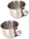 Unomor Stainless Steel Water Cup 2pcs Rustproof Mini Sake Cup Small Tea Mug 70ml for Party