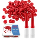 10 Pcs Caulk Tube Sealer Caps, Caulking Gun Tip Caps, Caulking Tool Accessory, Caulk Sealer Saver for Open Caulking Tube Sealing and Preserving, with Storage Box for Easy Storage