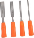 CHILDWEET 4Pcs Craft Chisels High Carbon Steel Engraving Tools with Plastic Handles for DIY Handicrafts Sculpting and Woodworking Carving
