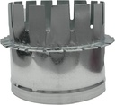 HVAC Safety Tab Starting Collar, Galvanized Sheet Metal 28-Gauge, Made in USA (6 Inch)