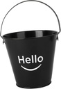 Bucket Lid and Scoop Iron Storage Bucket for Food Perfect for Bar and Home