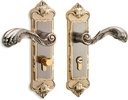 Lever Door Lock Set European Style Door Handle Lever Door Handle with Keys European Style Lock Door Locks Vintage Door Handles for Bedrooms Interior Wooden Doors