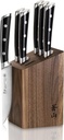 Cangshan TS Series 1022261 Swedish 14C28N Steel Forged 6-Piece Steak Knife Block Set, Walnut