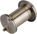 220 Degree Solid Copper Peep Holes, Wide Angle Door Viewer Home Security Optical Glass Viewer Home Security Door Viewer for Home Office Hotel (Antique Brass)