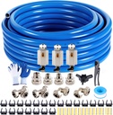 Shop Air line kit 3/4"×100'&200'&300' HDPE-Aluminum-HDPE Air Tubing Compressed Air Line Kit for Air Compressor Accessories Leak Proof&Easy to Install Compressed Air Piping System for Garage