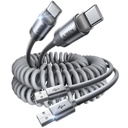 LISEN CarPlay Cable 2 Pack for iPhone 17 Air 16 15 Pro Max Car Charger Cord, 3.1A 4FT Coiled USB C Cable Short USB A to USB C Cable Support Android Auto Compatible with Samsung Galaxy S25 S24, Pixel 9
