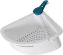 PRETYZOOM Kitchen Strainer Sink Storage Basket Dish Drain Drain Basin Basket for Kitchen Bathroom