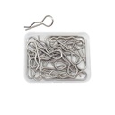 25pcs Cotter Pins, R Clips Hardware Pins, Spring Fasteners Hitch Pin, for Trailer Locking, Trailer Clamps, Lawn Mowers, Trucks, Mechanics, R Clips Cotter Pin - M1.8x35mm