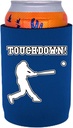 Touchdown Baseball Full Bottom Can Coolie (Royal Blue, 1)