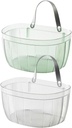 2pcs Elegant Wall Baskets Pet Hanging Storage Baskets for Kitchen Bathroom Vegetable Fruit