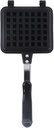 Square Waffle Mold Baking Pan Non Stick Coating Aluminum Alloy Waffle Maker Pot with Dual Handles