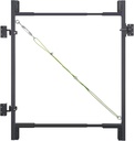 Fence Gate Kit DIY Gate Building Kit, 36"-72" Heavy Duty Wood Fence Gate Kit with 4-5 Feet Height, Fits Both 1"x4" and 2"x4" Wood