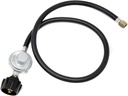 GasOne Propane Regulator 3 Feet Universal QCC1 Grill Replacement with 36 inches hose for Most LP Gas Grill, Heater and Fire Pit Table, 3/8" Female Flare Nut