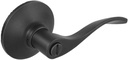 Zacoti Matte Black Privacy Door Lever