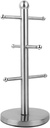 Stainless Steel Coffee Pod Holder with Mug Tree Stand, Kitchen Storage Organization Rack for Cups