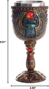 Pacific Giftware Ancient Egyptian Winged Scarab Ceremonial Chalice Cup 7oz Wine Goblet