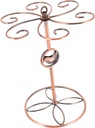 Vintage Red Wine Glass Holder Hanging Goblet Rack Upside Down Design Elegant Kitchen Storage for High Stemware and Bar Accessories
