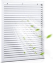 Blulu 24'' x 30'' Decorative Gable Vent Heavy Duty Cold Air Return Attic Vent Cover for Walls Shed Crawl Space Houses Garage Various Home Decoration